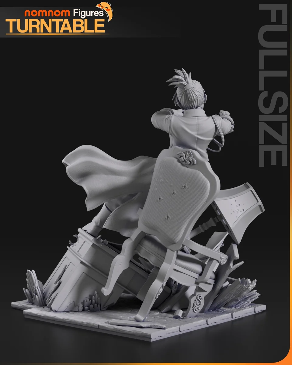 Riza Hawkeye | Fan Art | 3D Printed Resin Model Garage Kit | *Un-Painted* | Nomnom 11