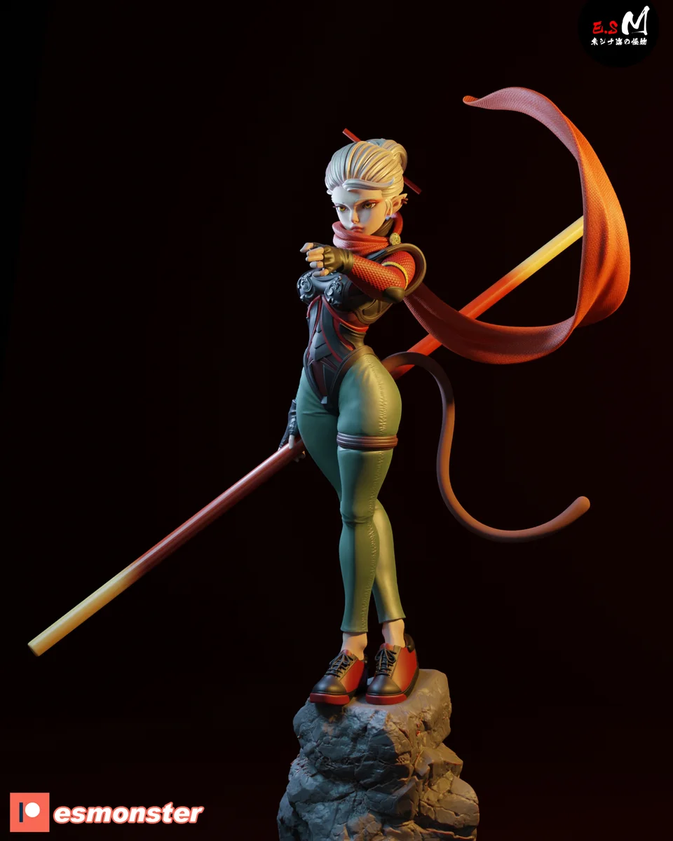 Monkey King | Fan Art | 3D Printed Resin Model Garage Kit | *Un-Painted* | ES Monster 4