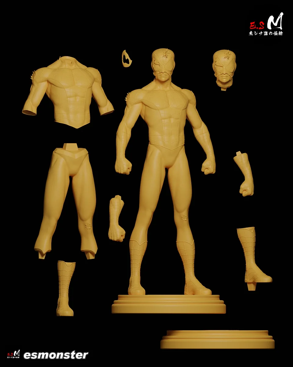 Spidey | Fan Art | 3D Printed Resin Model Garage Kit | *Un-Painted* | ES Monster 5