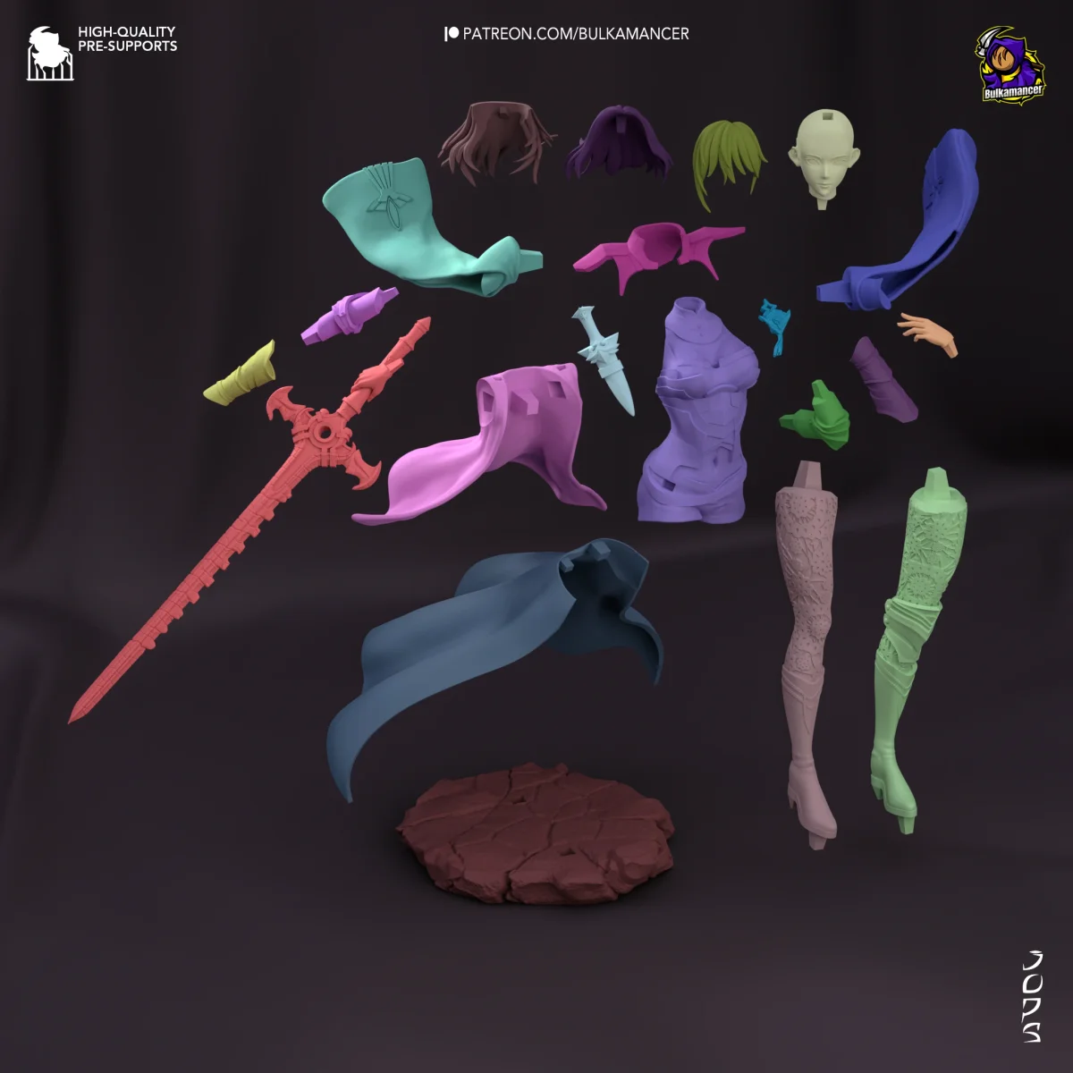 Byleth | Fan Art | 3D Printed Resin Model Garage Kit | *Un-Painted* | Bulkamancer 4