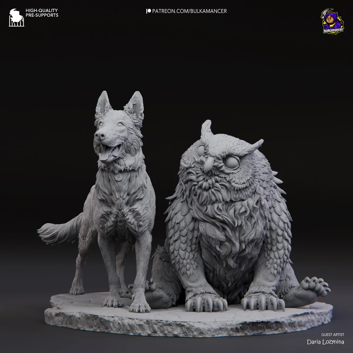 Camp Pets | Fan Art | 3D Printed Resin Model Garage Kit | *Un-Painted* | Bulkamancer 6