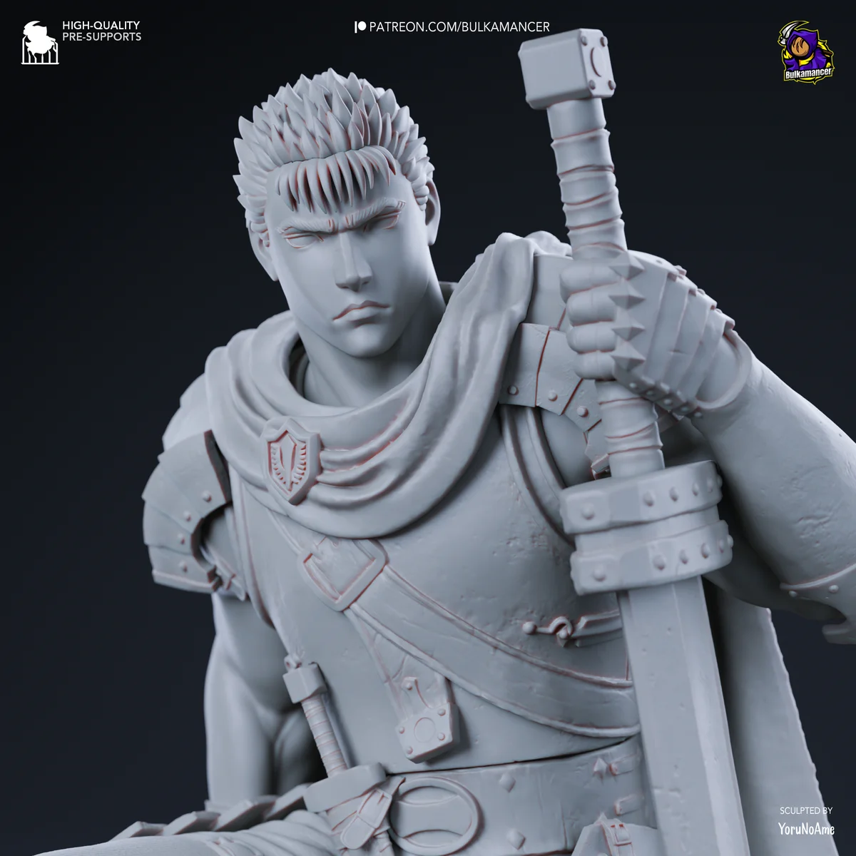 Guts | Fan Art | 3D Printed Resin Model Garage Kit | *Un-Painted* | Bulkamancer 7