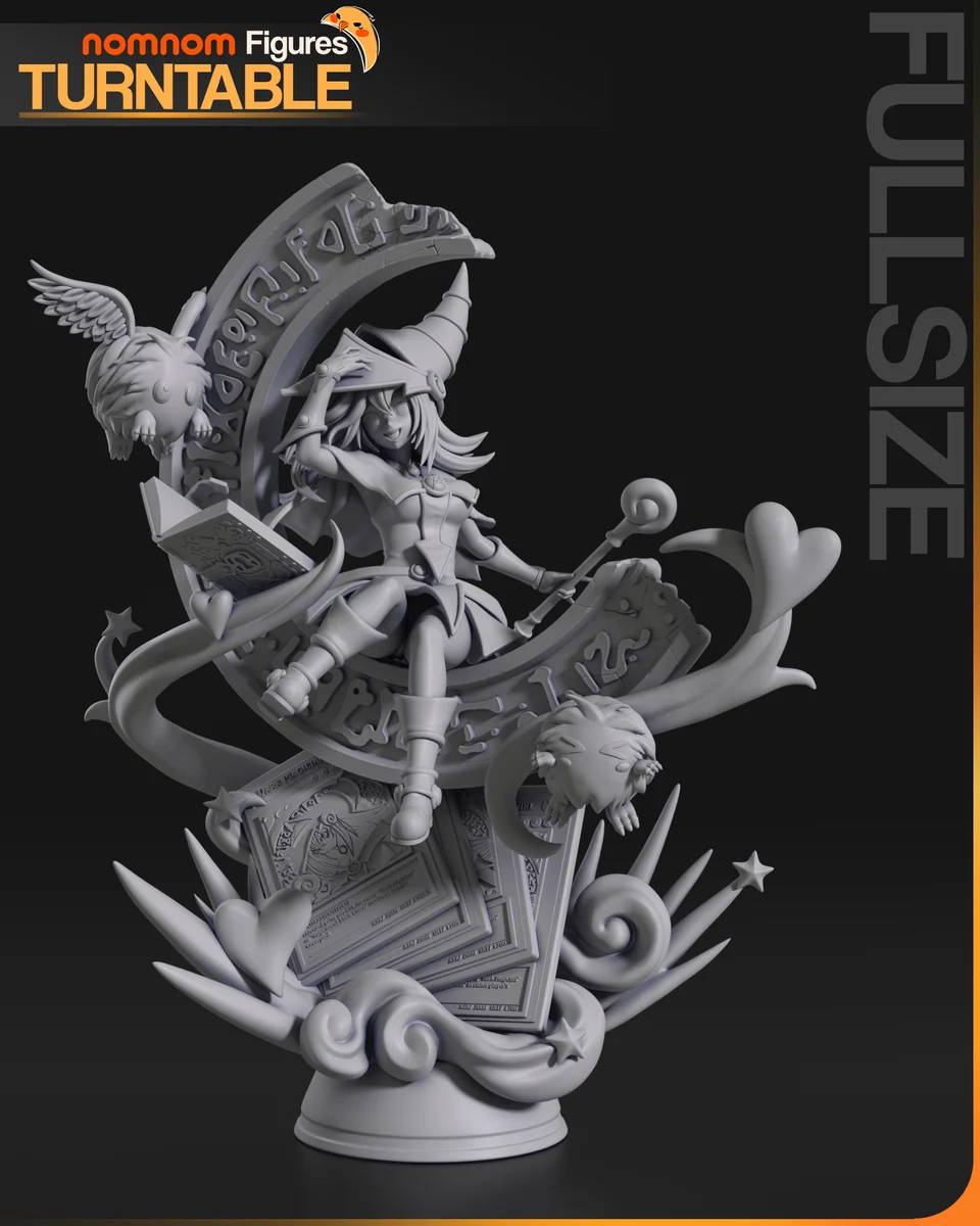 Dark Magician Girl | Fan Art | 3D Printed Resin Model Garage Kit | *Un-Painted* | Nomnom 4