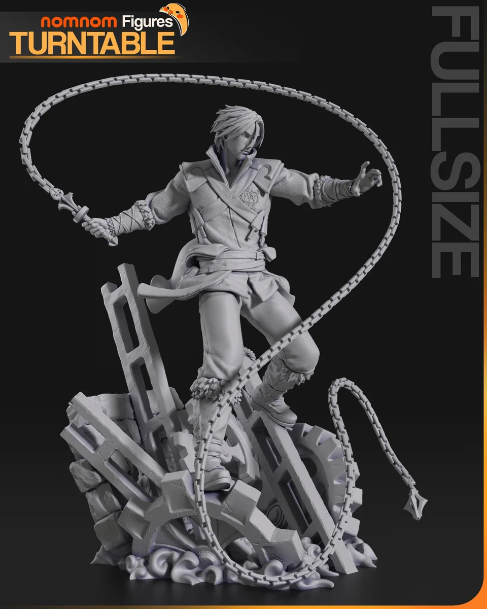 Trevor Belmont | Fan Art | 3D Printed Resin Model Garage Kit | *Un-Painted* | Nomnom 6