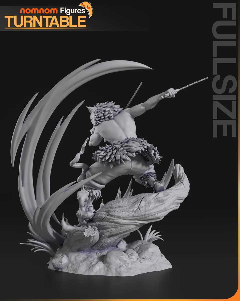 Inosuke | Fan Art | 3D Printed Resin Model Garage Kit | *Un-Painted* | Nomnom 7