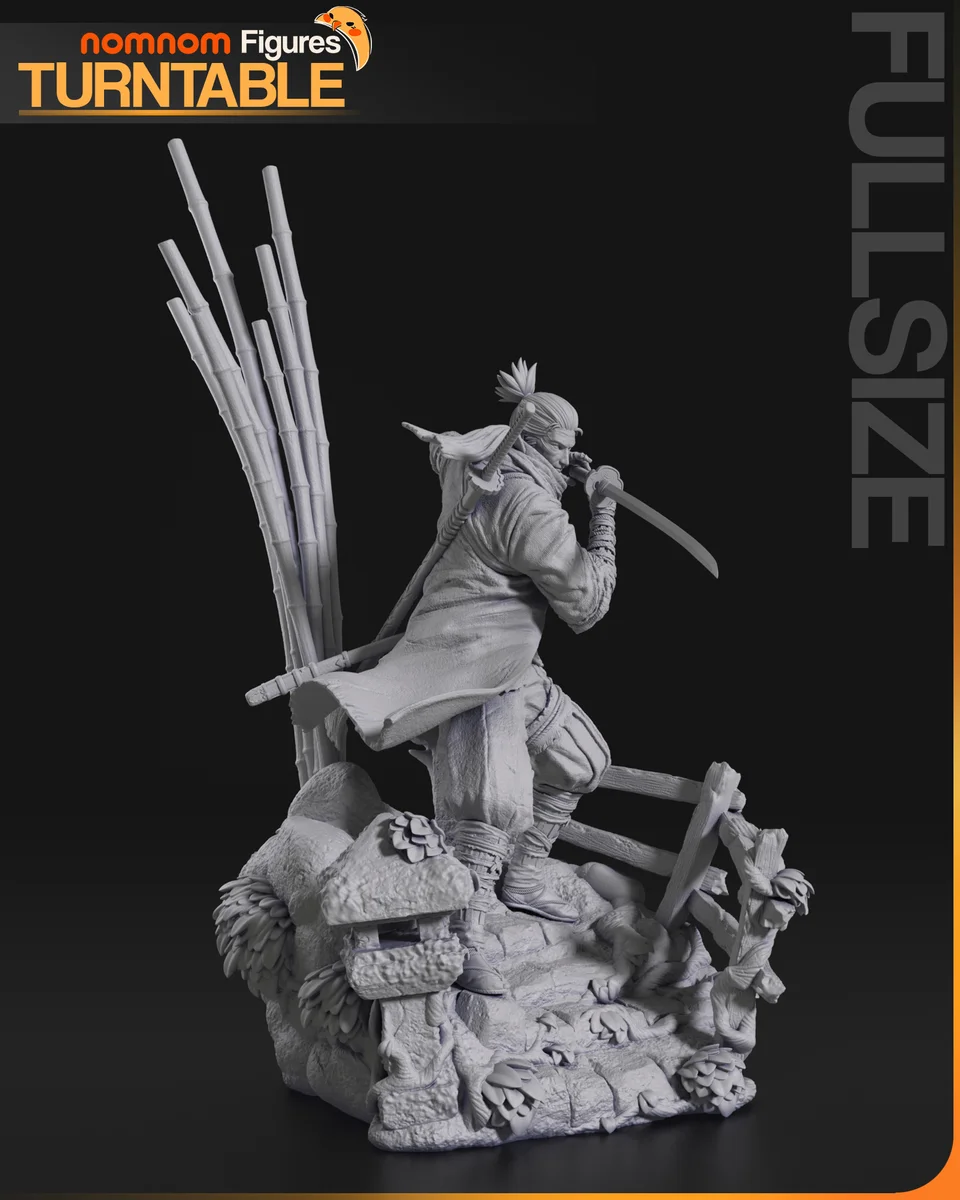 Sekiro | Fan Art | 3D Printed Resin Model Garage Kit | *Un-Painted* | Nomnom 5