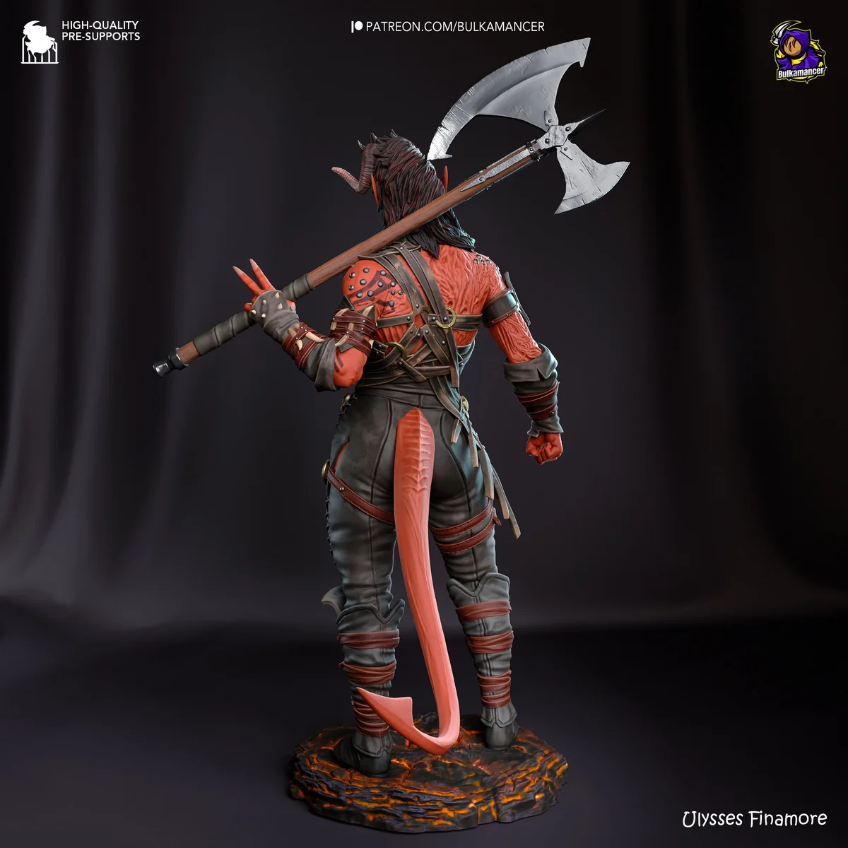 Karlach | Fan Art | 3D Printed Resin Model Garage Kit | *Un-Painted* | Bulkamancer 5