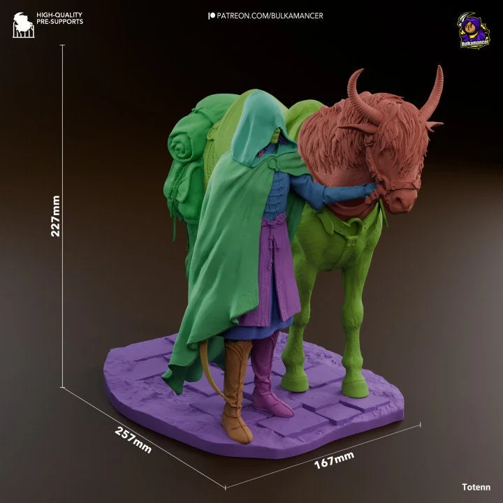 Mysterious Traveller | Fan Art | 3D Printed Resin Model Garage Kit | *Un-Painted* | Bulkamancer 9