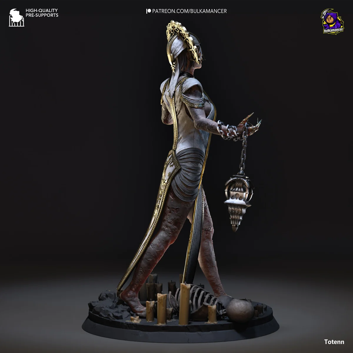 High Priestess | Fan Art | 3D Printed Resin Model Garage Kit | *Un-Painted* | Bulkamancer 3