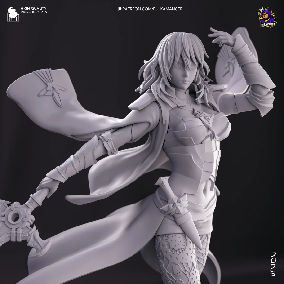 Byleth | Fan Art | 3D Printed Resin Model Garage Kit | *Un-Painted* | Bulkamancer 5