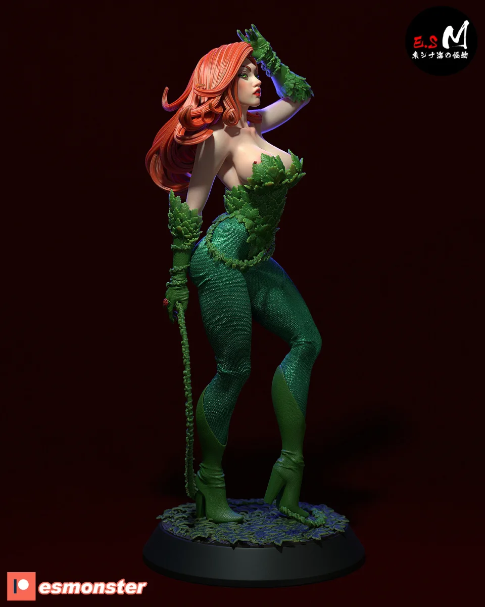 Poison Ivy v1 | Fan Art | 3D Printed Resin Model Garage Kit | *Un-Painted* | ES Monster 3