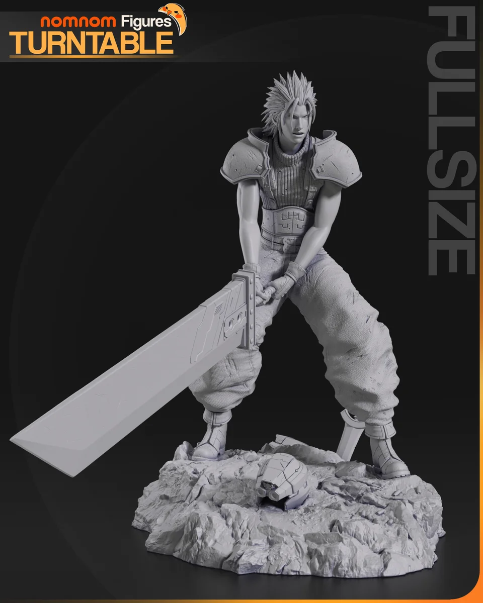 Zack Fair | Fan Art | 3D Printed Resin Model Garage Kit | *Un-Painted* | Nomnom 4