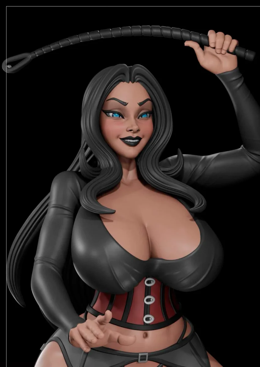 Morticia | Fan Art | 3D Printed Resin Model Garage Kit | *Un-Painted* | Digital Dark