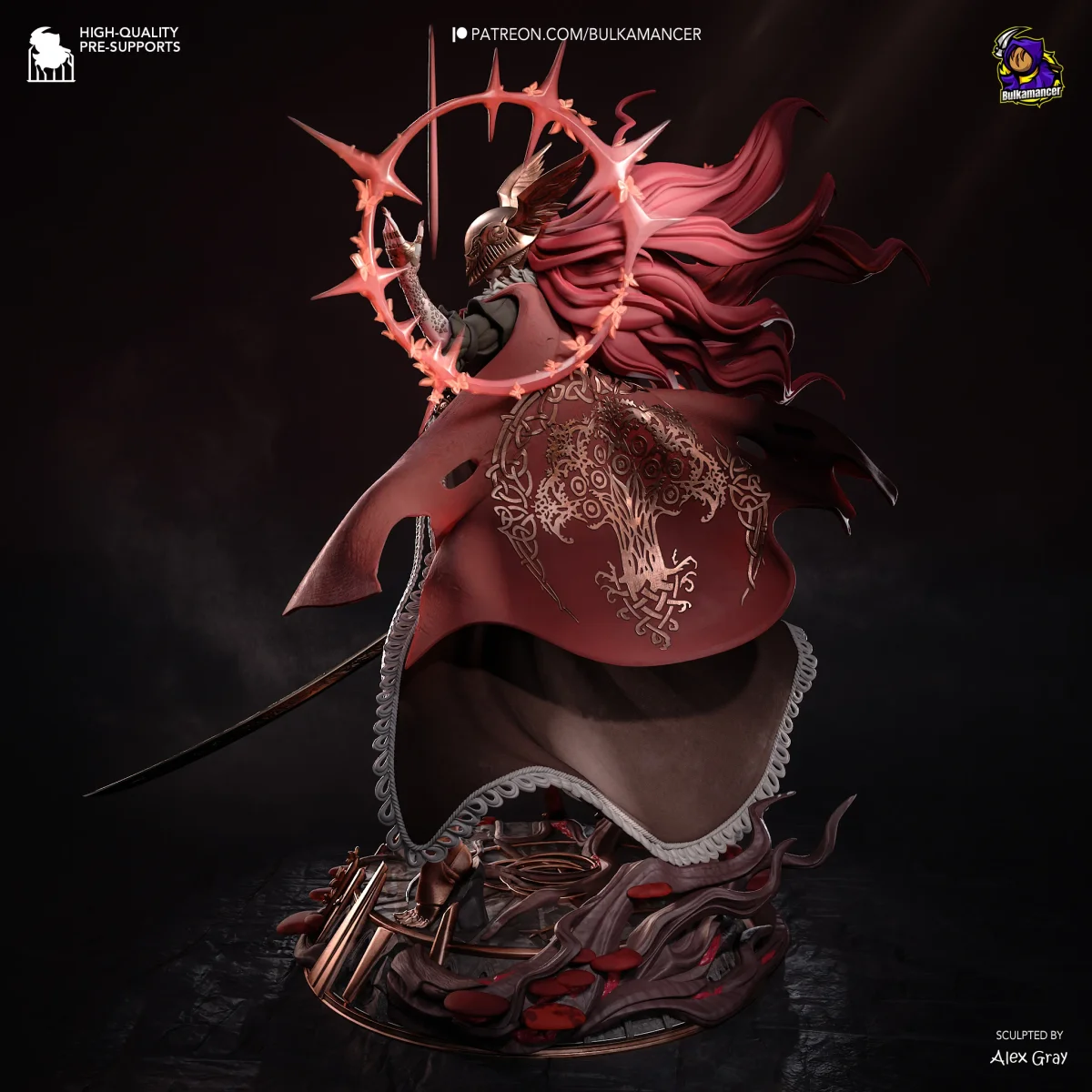 Malenia | Fan Art | 3D Printed Resin Model Garage Kit | *Un-Painted* | Bulkamancer 3