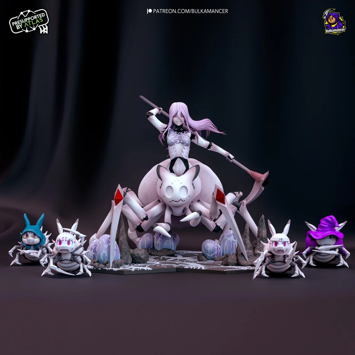 Spider Girl & Friends | Fan Art | 3D Printed Resin Model Garage Kit | *Un-Painted* | Bulkamancer 3