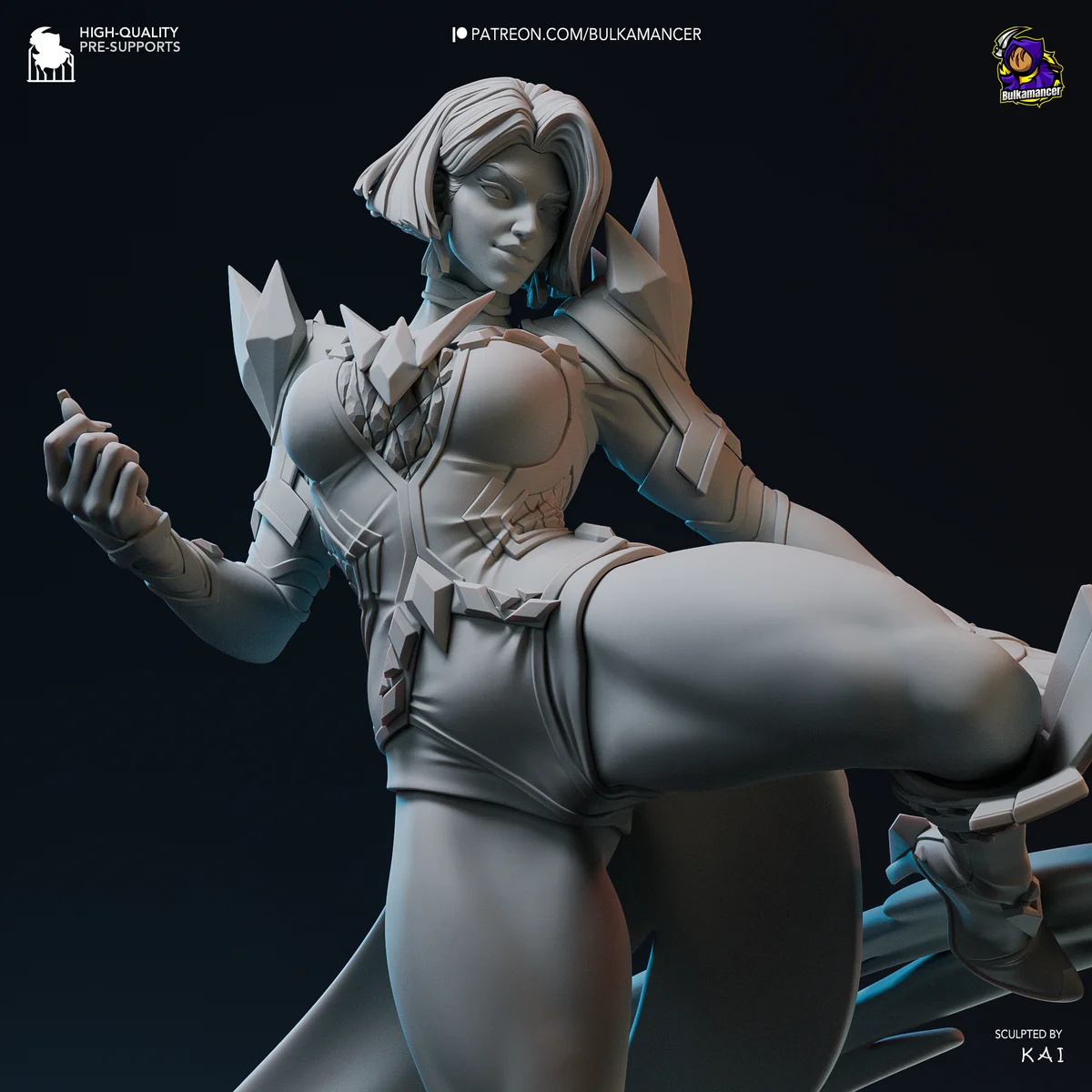 Emma Frost | Fan Art | 3D Printed Resin Model Garage Kit | *Un-Painted* | Bulkamancer 7
