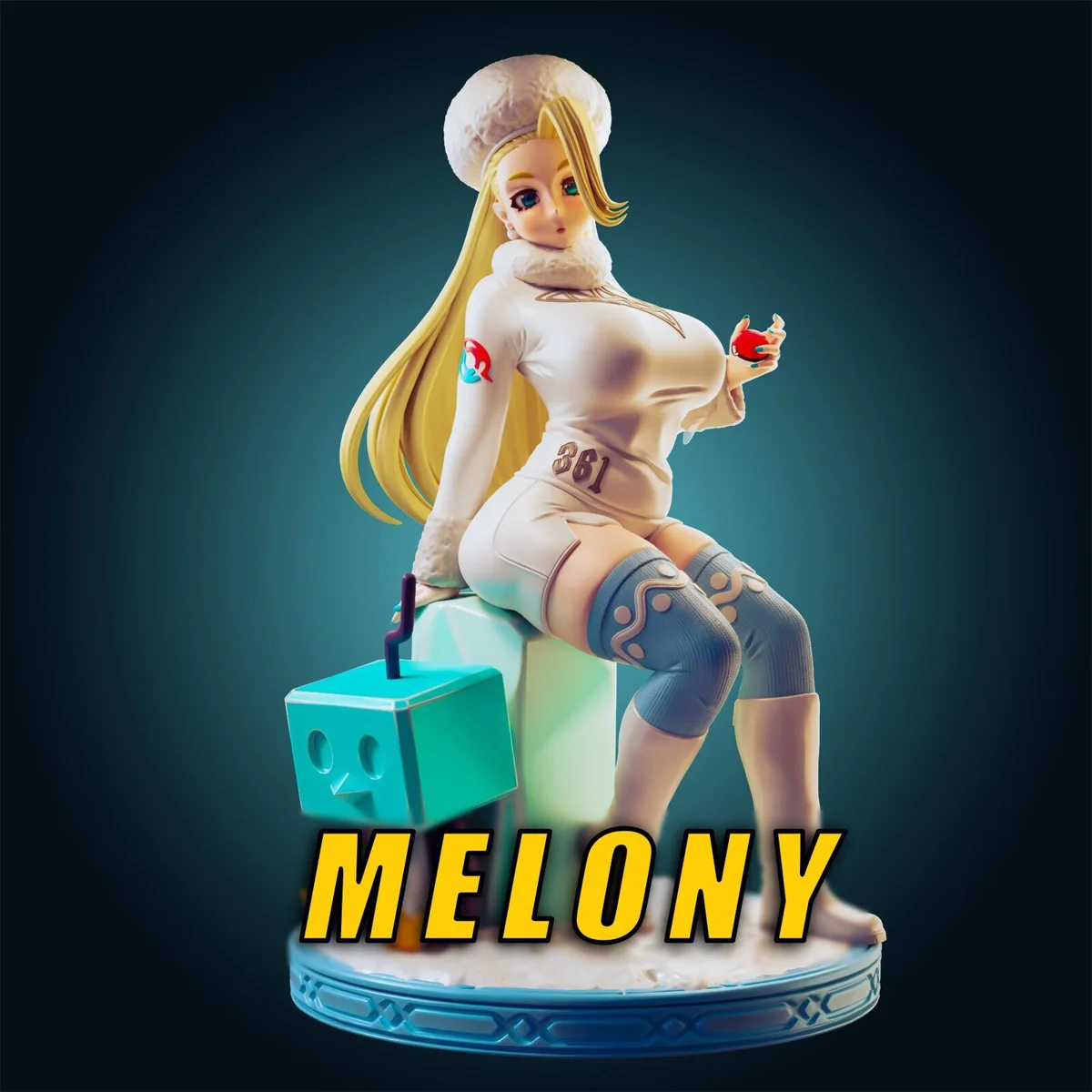 Melony | Fan Art | 3D Printed Resin Model Garage Kit | *Un-Painted* | Officer Rhu