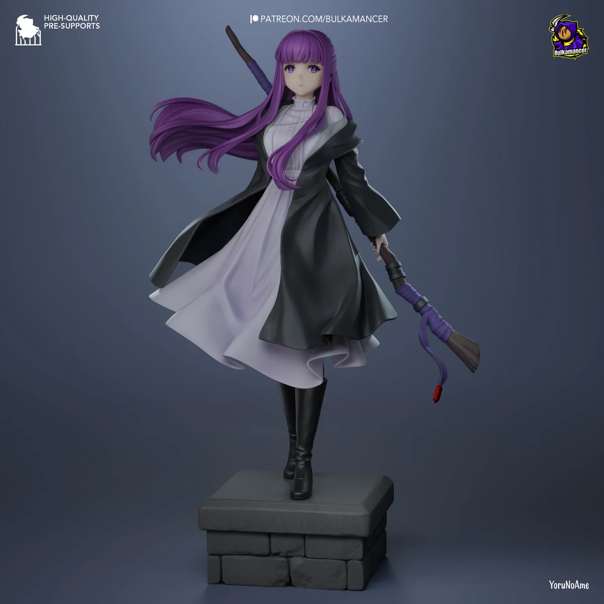 Fern | Fan Art | 3D Printed Resin Model Garage Kit | *Un-Painted* | Bulkamancer 3