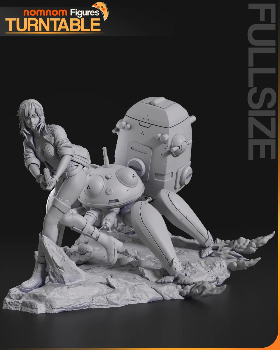 Motoko Kusanagi | Fan Art | 3D Printed Resin Model Garage Kit | *Un-Painted* | Nomnom 6