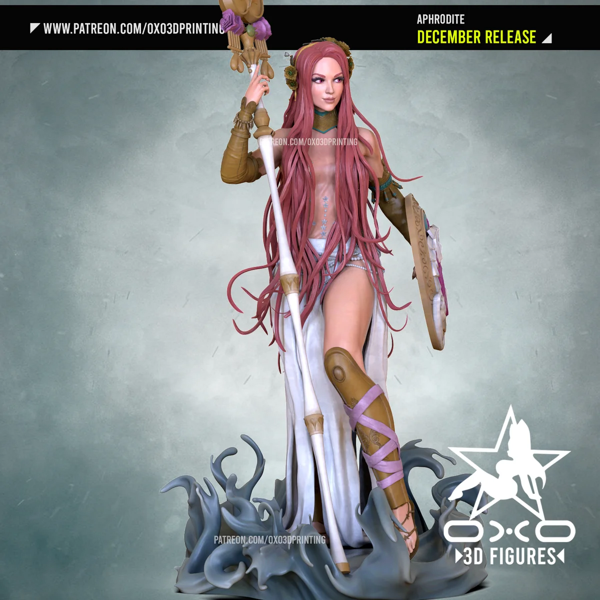 Aphrodite | Fan Art | 3D Printed Resin Model Garage Kit | *Un-Painted* | OXO3D 3