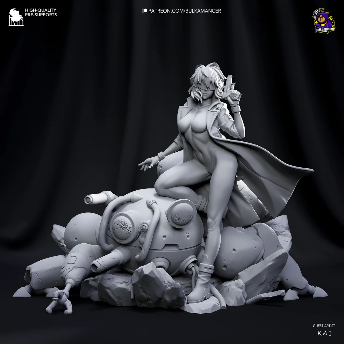 Motoko Kusanagi | Fan Art | 3D Printed Resin Model Garage Kit | *Un-Painted* | Bulkamancer 7