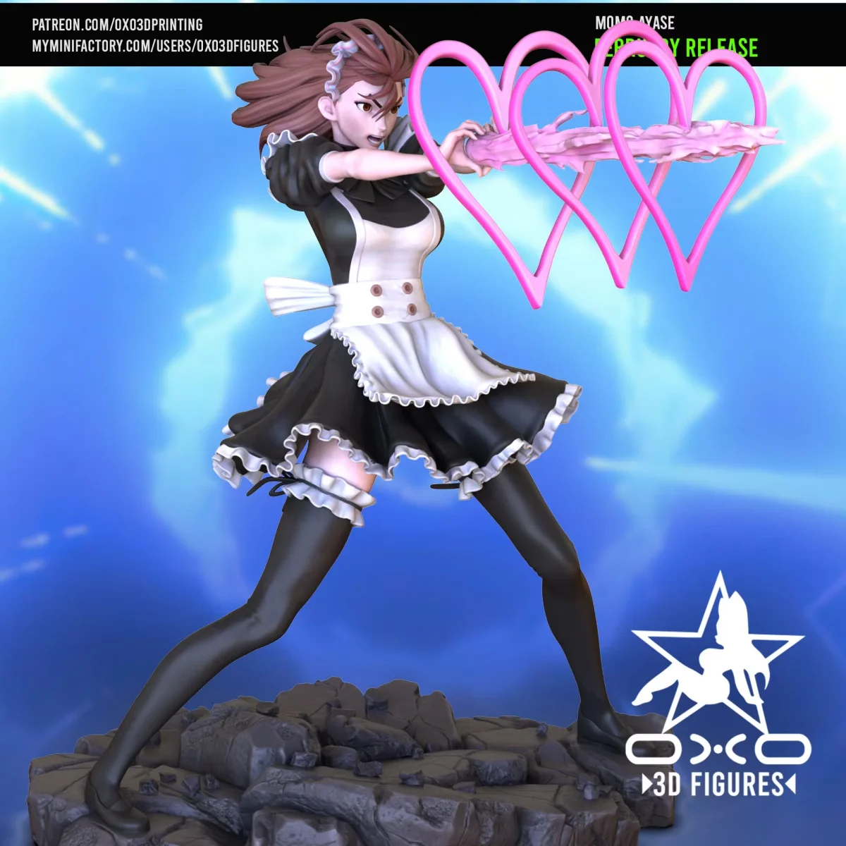 Momo Ayase | Fan Art | 3D Printed Resin Model Garage Kit | *Un-Painted* | OXO3D 4
