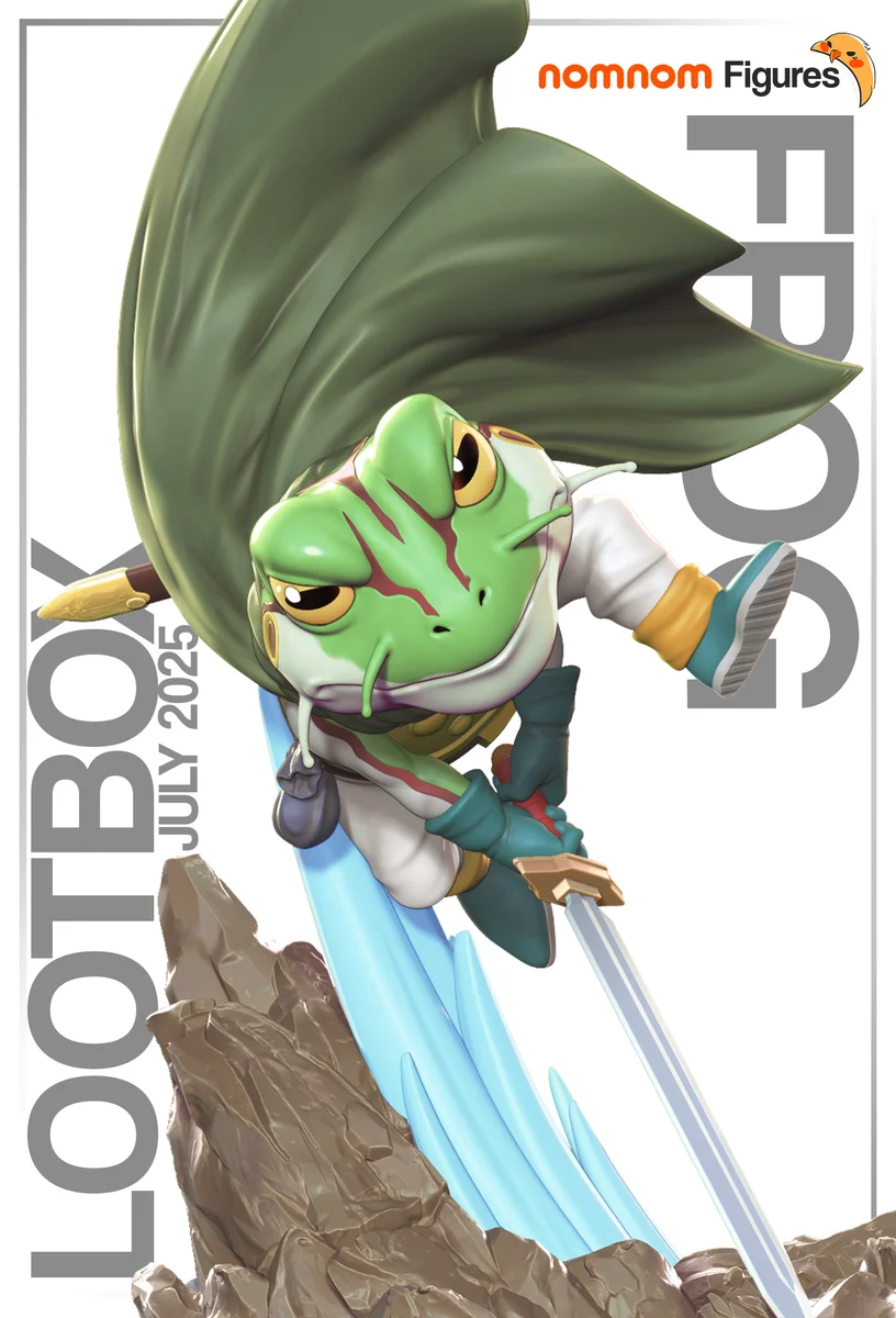 Frog | Fan Art | 3D Printed Resin Model Garage Kit | *Un-Painted* | Nomnom