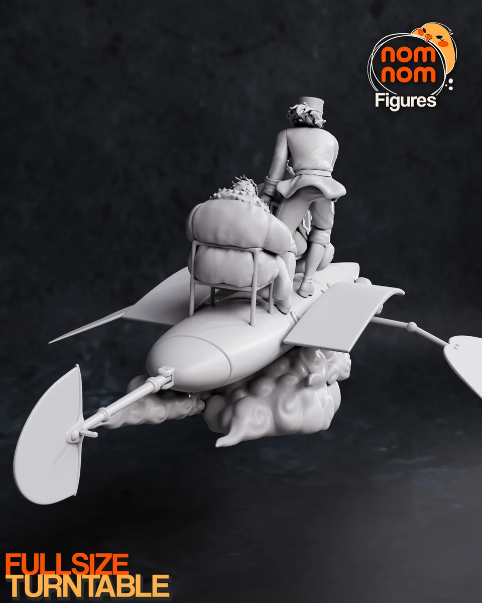 Howl | Fan Art | 3D Printed Resin Model Garage Kit | *Un-Painted* | Nomnom 6