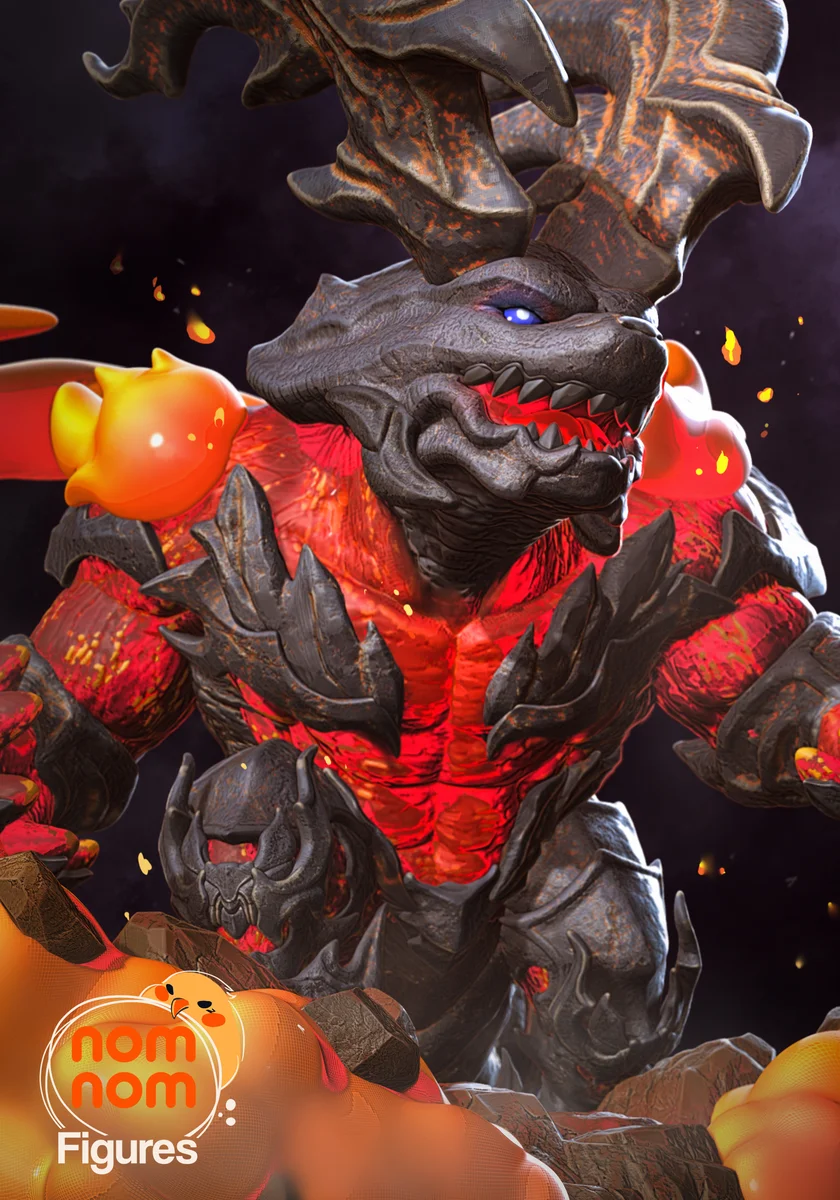 Chibi Ifrit | Fan Art | 3D Printed Resin Model Garage Kit | *Un-Painted* | Nomnom