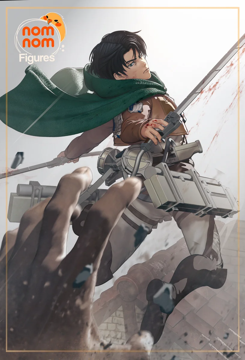 Levi | Fan Art | 3D Printed Resin Model Garage Kit | *Un-Painted* | Nomnom