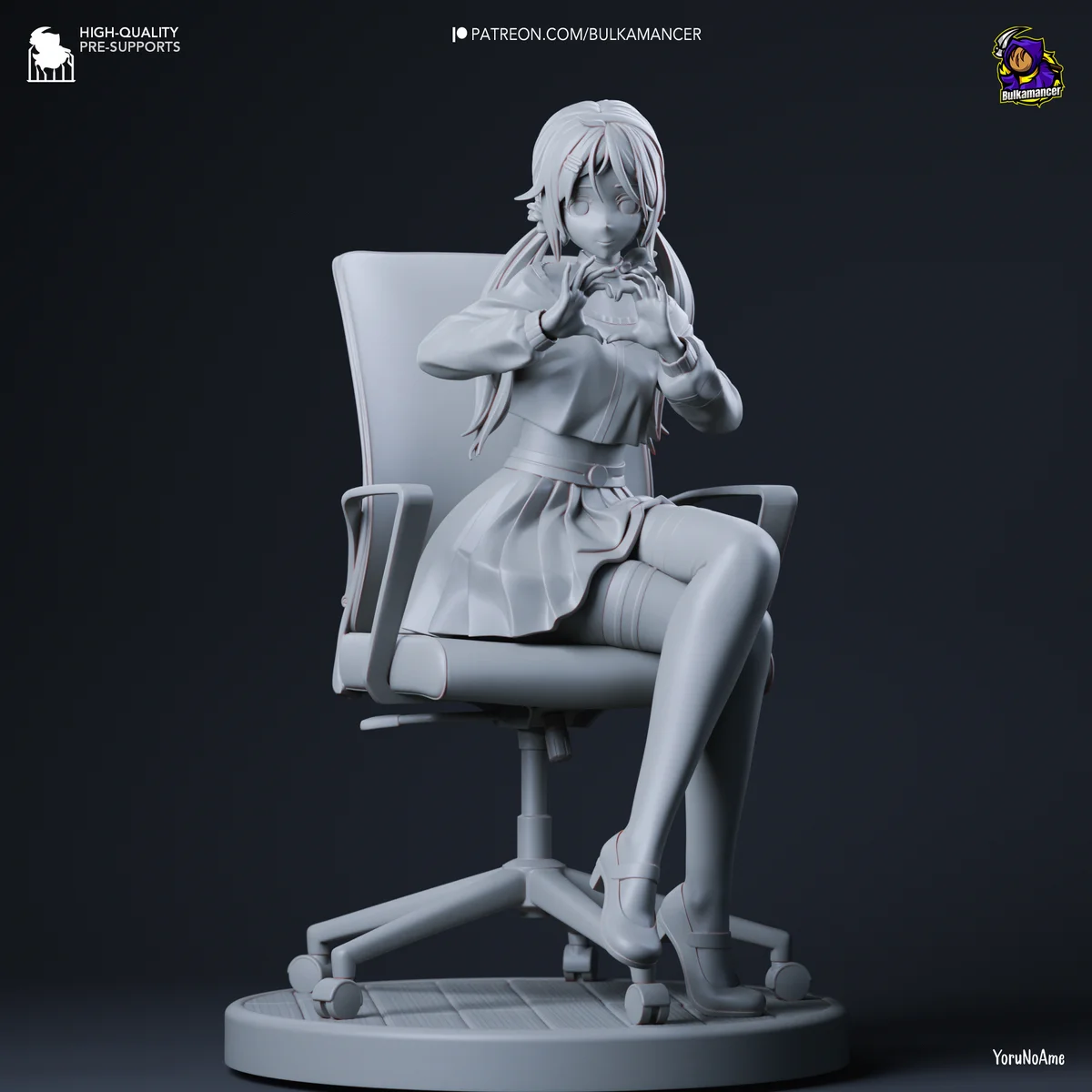 Mita | Fan Art | 3D Printed Resin Model Garage Kit | *Un-Painted* | Bulkamancer 9