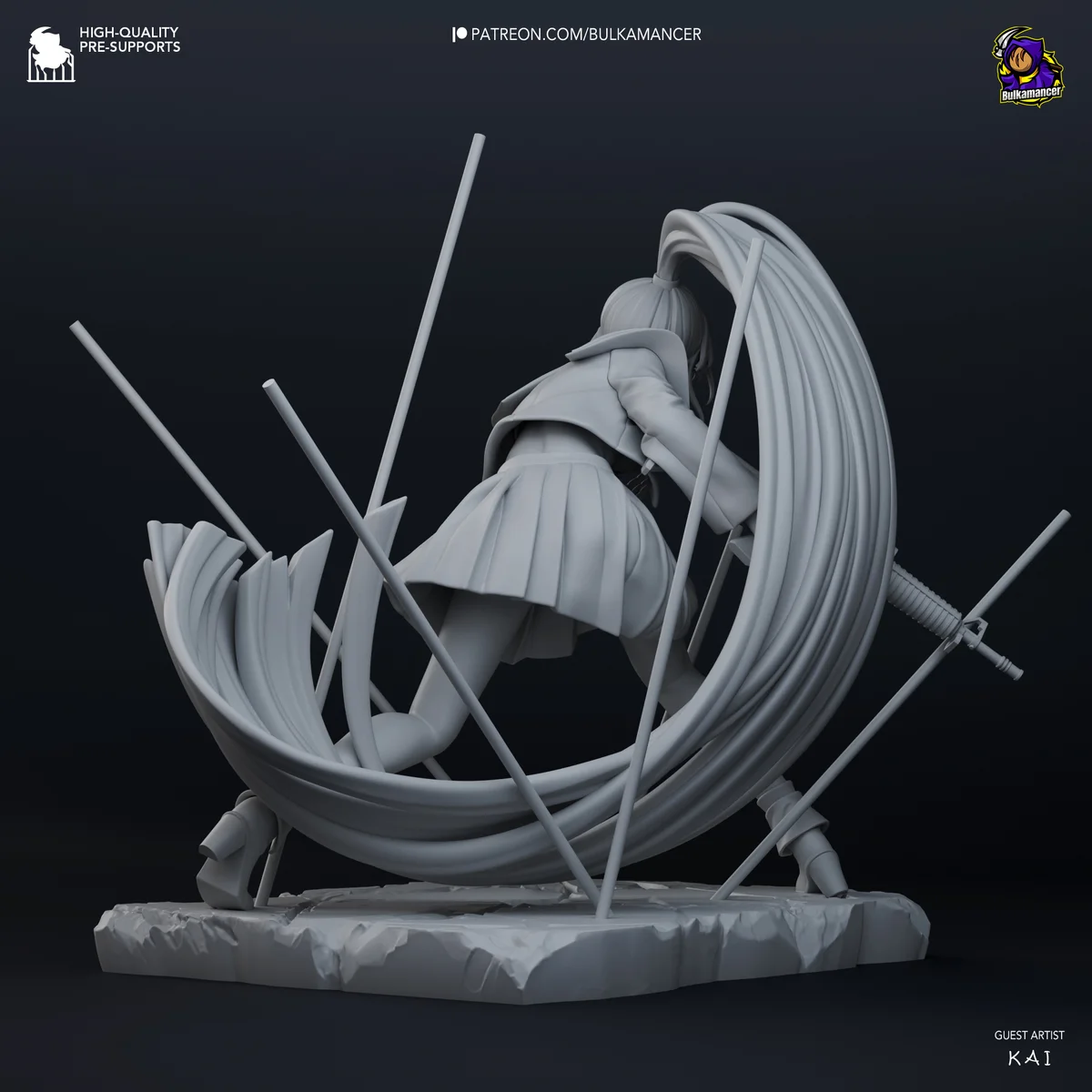 Naima | Fan Art | 3D Printed Resin Model Garage Kit | *Un-Painted* | Bulkamancer 7