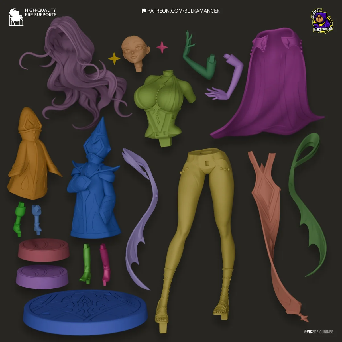 Boobamancer | Fan Art | 3D Printed Resin Model Garage Kit | *Un-Painted* | Bulkamancer 8