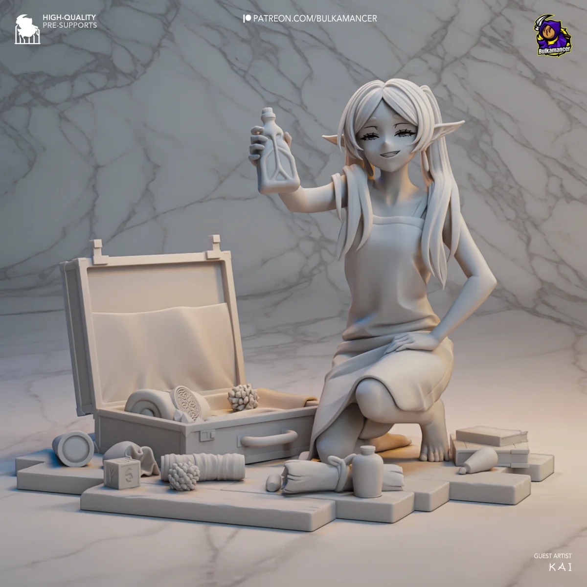Frieren v1 | Fan Art | 3D Printed Resin Model Garage Kit | *Un-Painted* | Bulkamancer 7