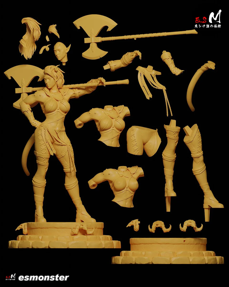 Karlach | Fan Art | 3D Printed Resin Model Garage Kit | *Un-Painted* | ES Monster 10