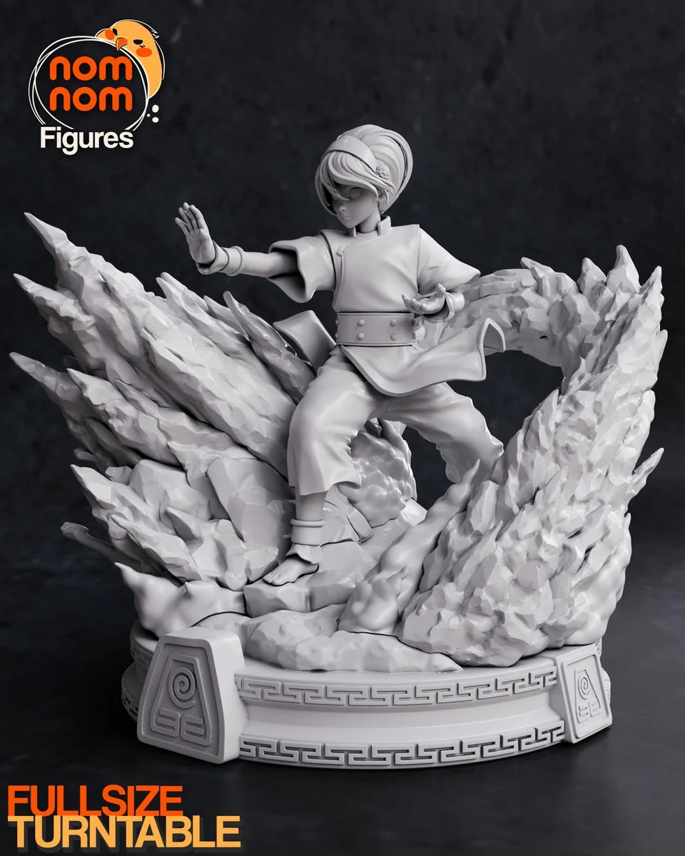 Toph | Fan Art | 3D Printed Resin Model Garage Kit | *Un-Painted* | Nomnom 7
