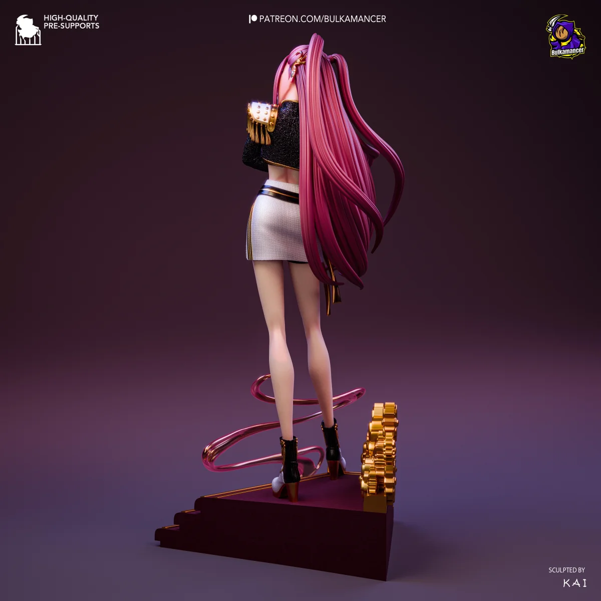 Golden Dancer | Fan Art | 3D Printed Resin Model Garage Kit | *Un-Painted* | Bulkamancer 3