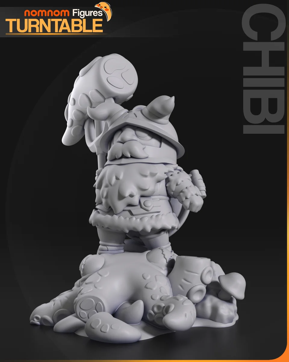 Chibi Senshi | Fan Art | 3D Printed Resin Model Garage Kit | *Un-Painted* | Nomnom 5