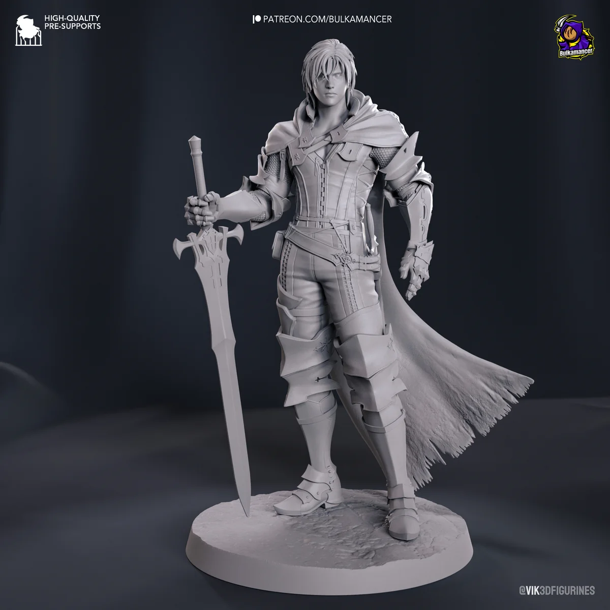 Clive Rosfield | Fan Art | 3D Printed Resin Model Garage Kit | *Un-Painted* | Bulkamancer 10