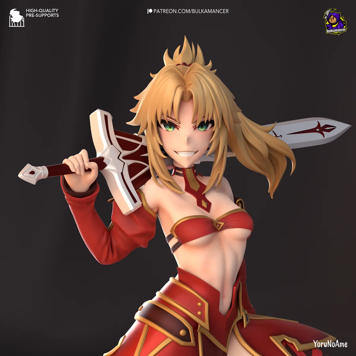 Mordred | Fan Art | 3D Printed Resin Model Garage Kit | *Un-Painted* | Bulkamancer