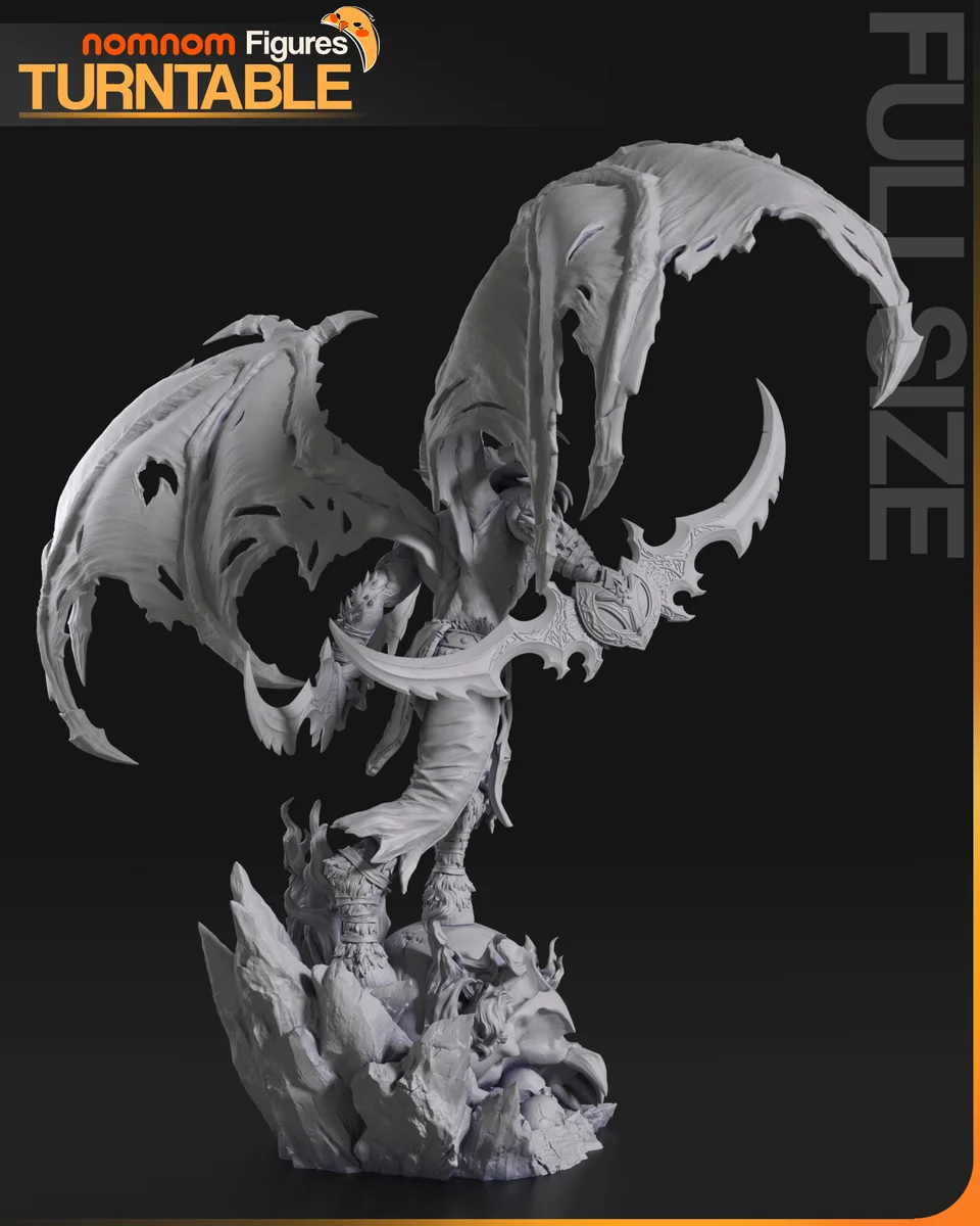 Illidan Stormrage | Fan Art | 3D Printed Resin Model Garage Kit | *Un-Painted* | Nomnom 7