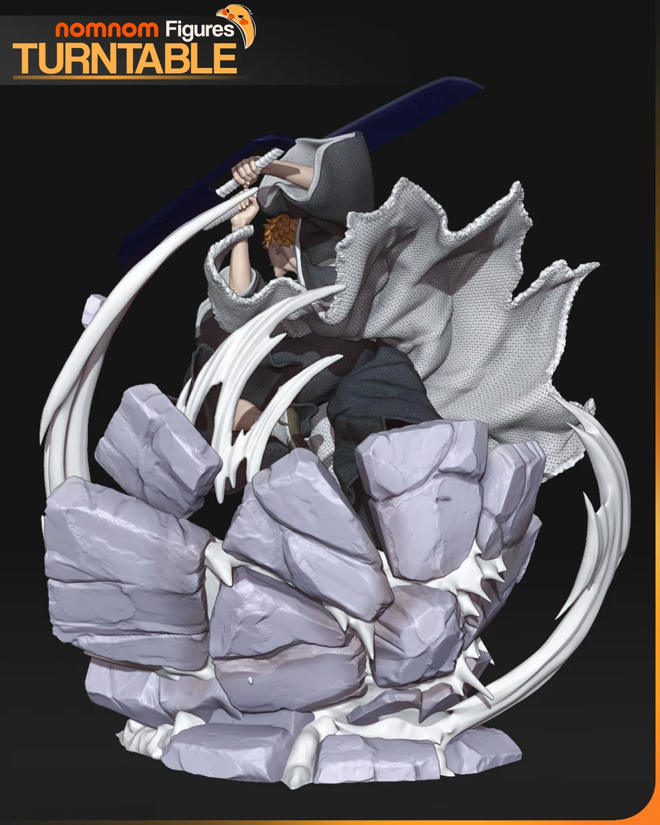 Ichigo Kurosaki | Fan Art | 3D Printed Resin Model Garage Kit | *Un-Painted* | Nomnom 5