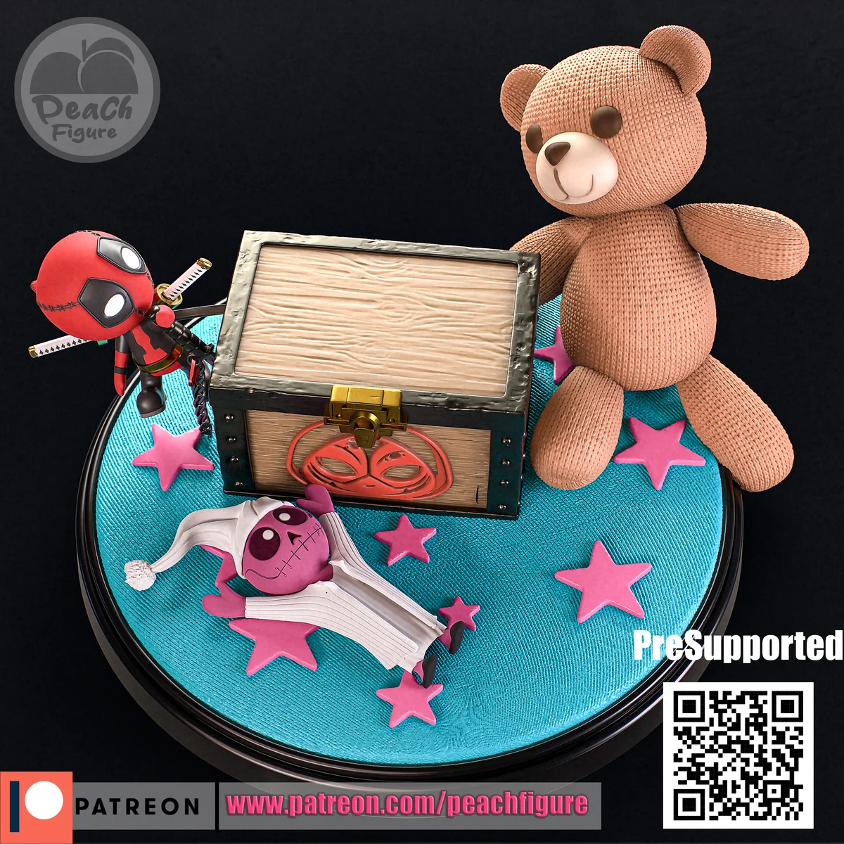 Gwenpool | Fan Art | 3D Printed Resin Model Garage Kit | *Un-Painted* | Peach Figure 5