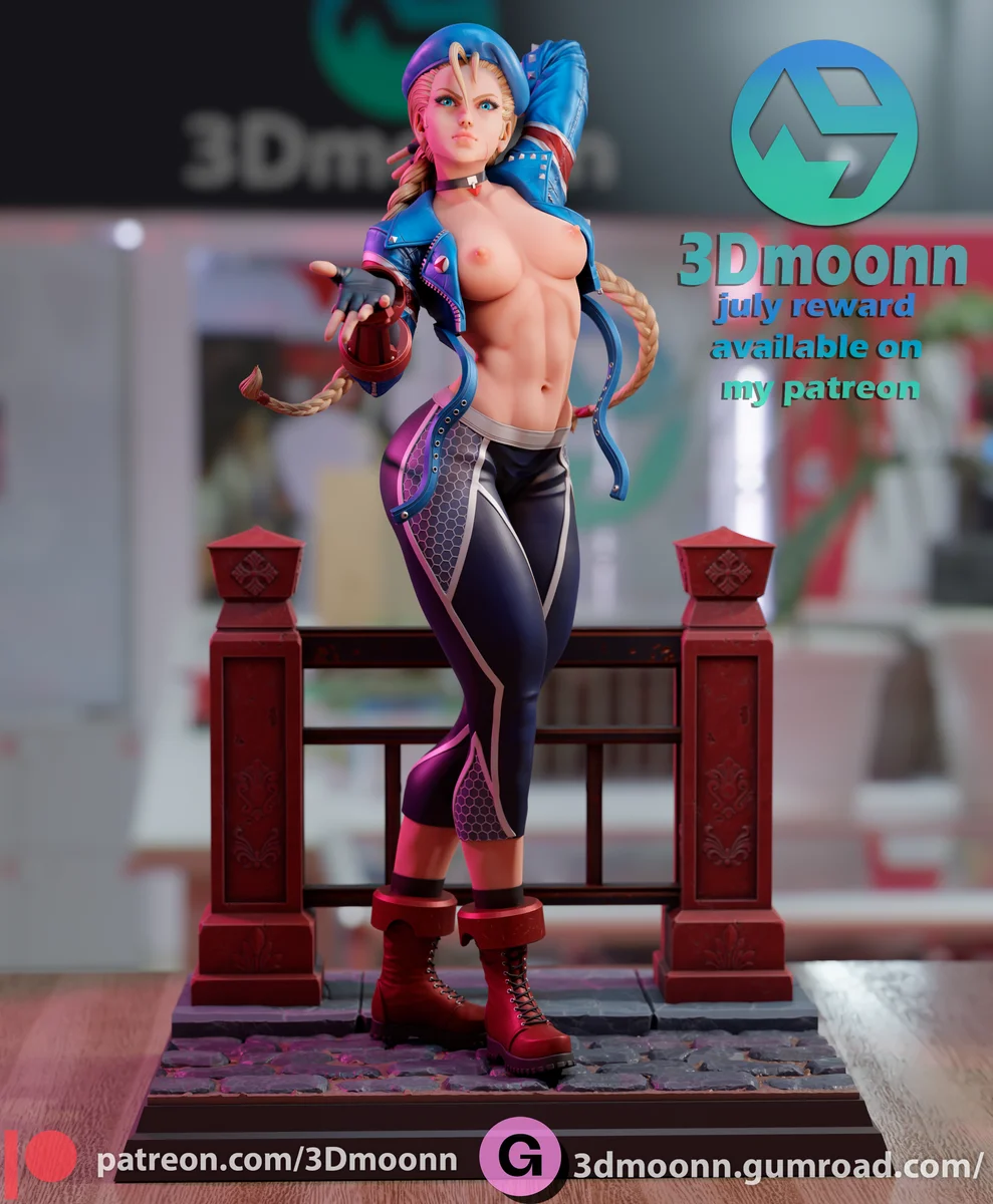 Cammy | Fan Art | 3D Printed Resin Model Garage Kit | *Un-Painted* | 3DMoonn 6