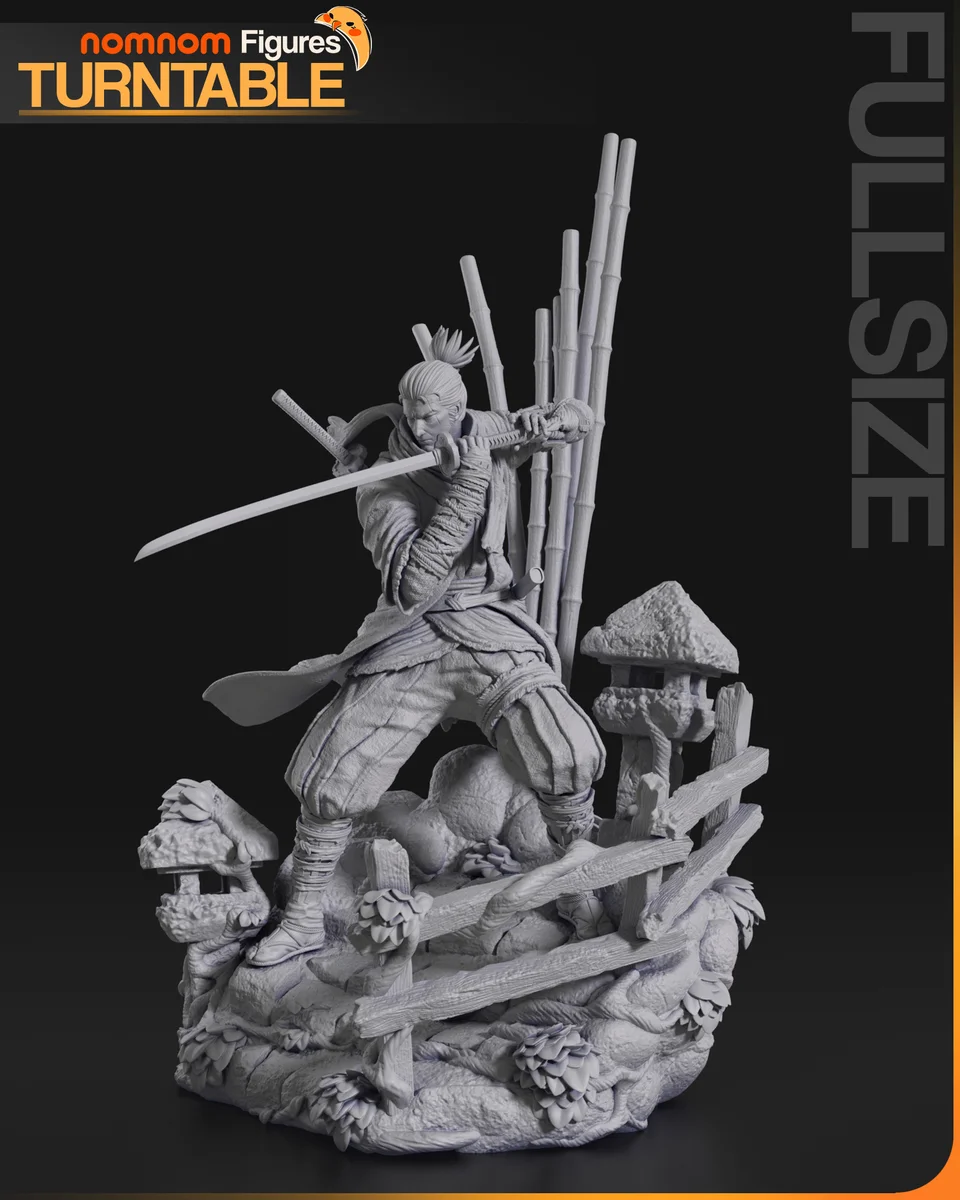 Sekiro | Fan Art | 3D Printed Resin Model Garage Kit | *Un-Painted* | Nomnom 6