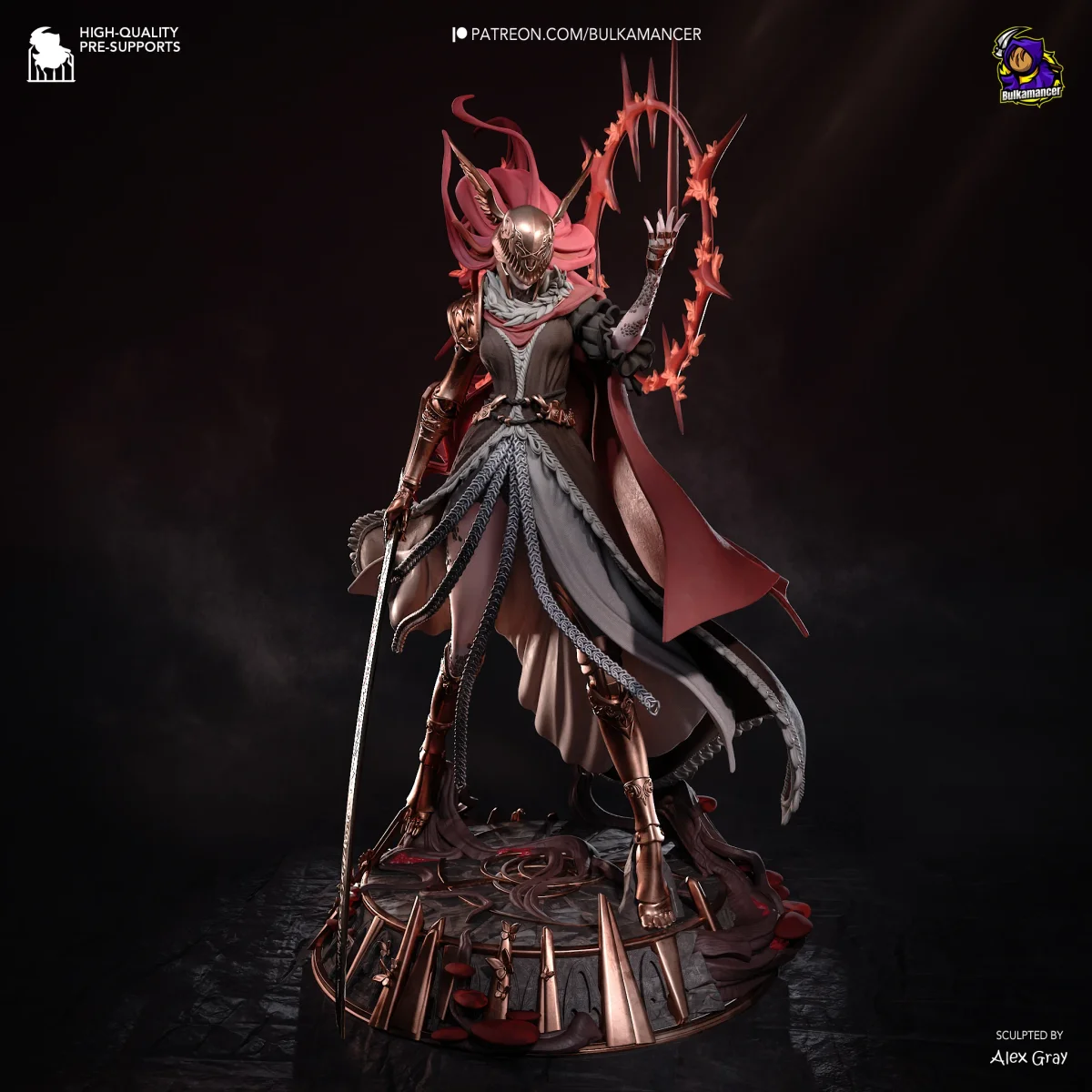 Malenia | Fan Art | 3D Printed Resin Model Garage Kit | *Un-Painted* | Bulkamancer 4