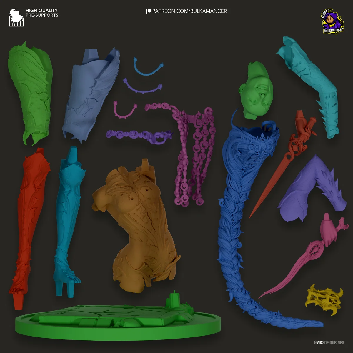 Orin the Red | Fan Art | 3D Printed Resin Model Garage Kit | *Un-Painted* | Bulkamancer 7