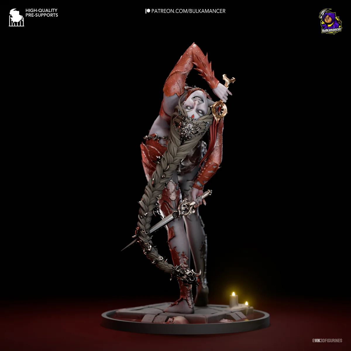 Orin the Red | Fan Art | 3D Printed Resin Model Garage Kit | *Un-Painted* | Bulkamancer 3