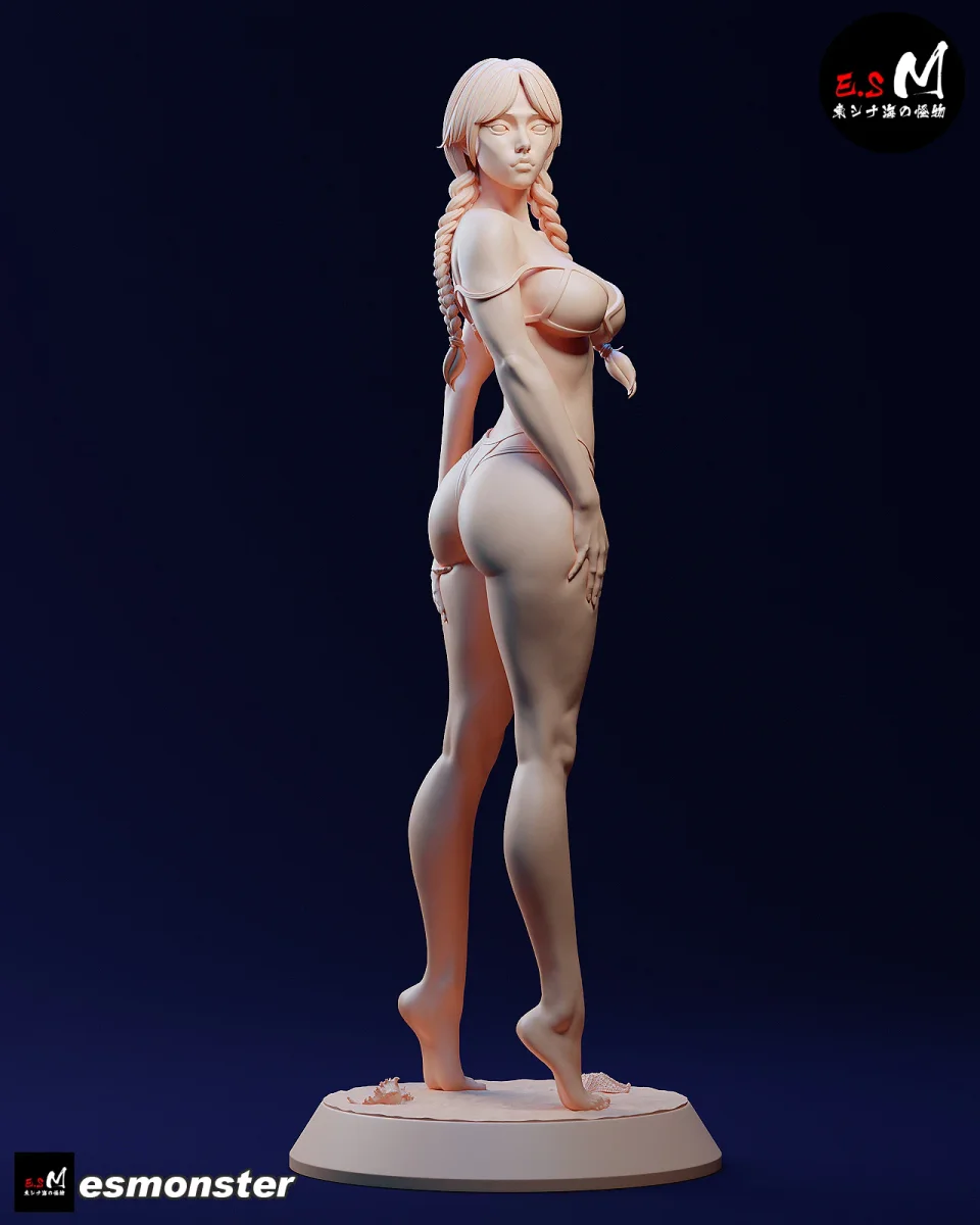 Wednesday - Mature Swimsuit | Fan Art | 3D Printed Resin Model Garage Kit | *Un-Painted* | ES Monster 9