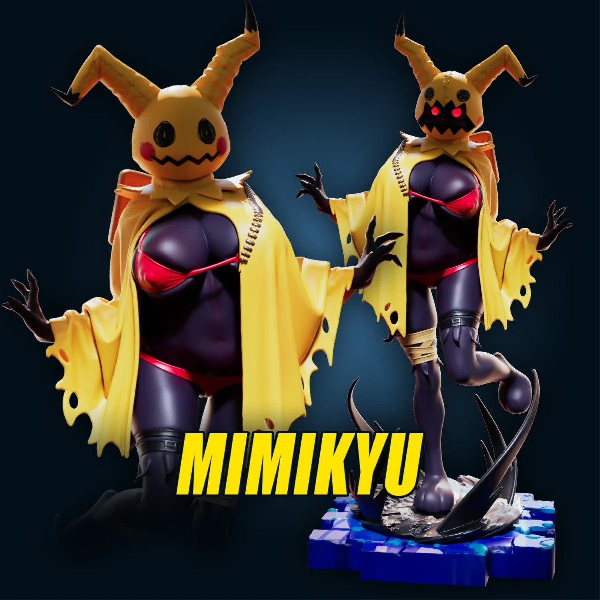 Mimikyu | Fan Art | 3D Printed Resin Model Garage Kit | *Un-Painted* | Officer Rhu